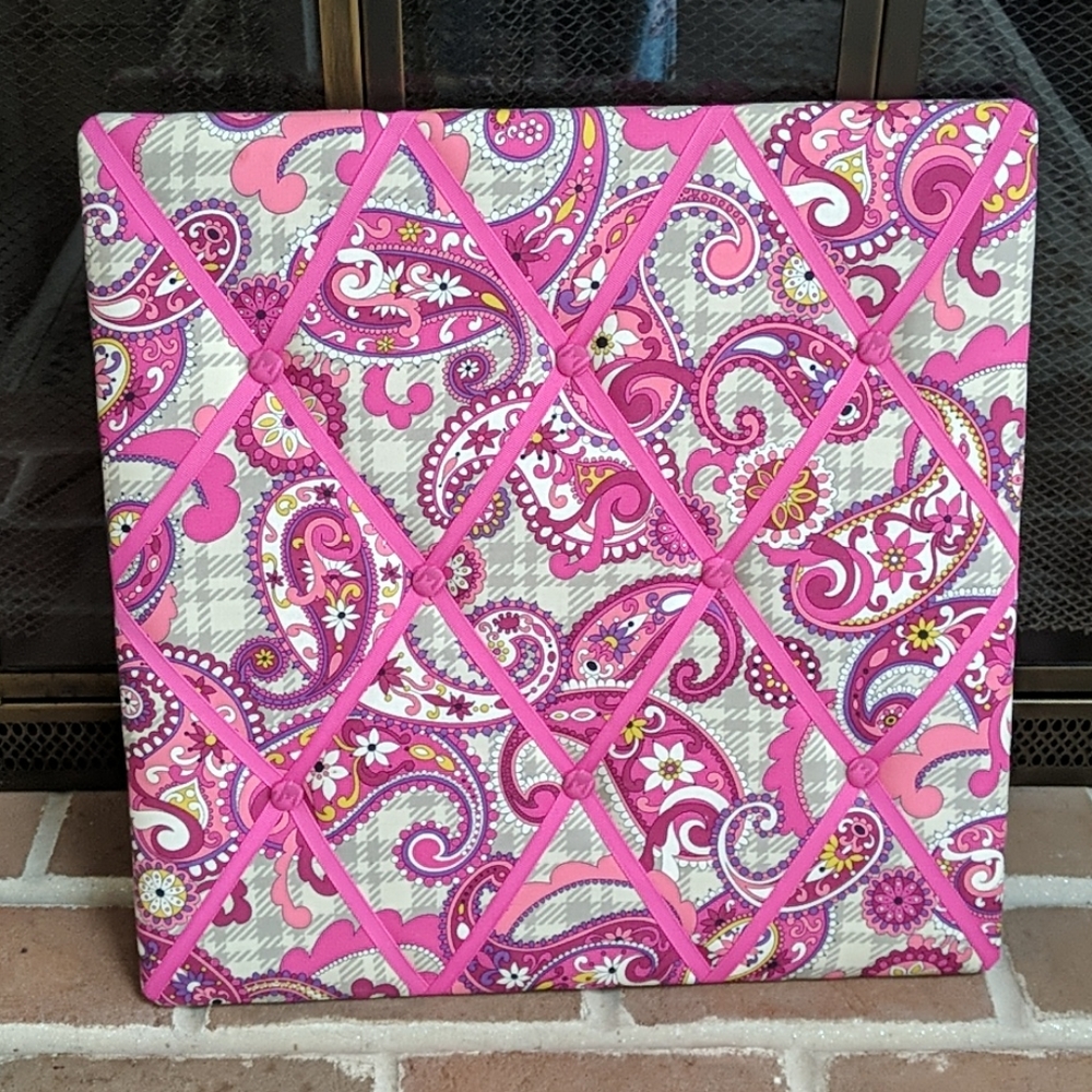 Vera Bradley Pink Paisley Photo Board